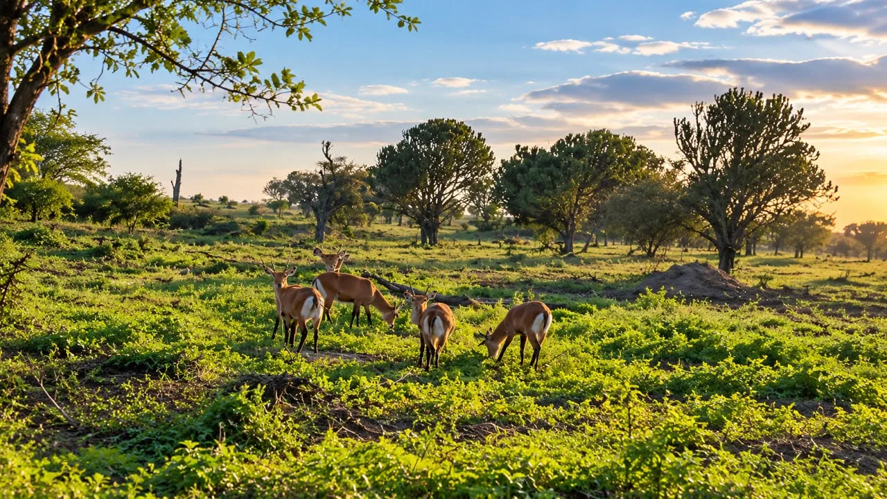 Savanna plains at Queen Elizabeth National Park